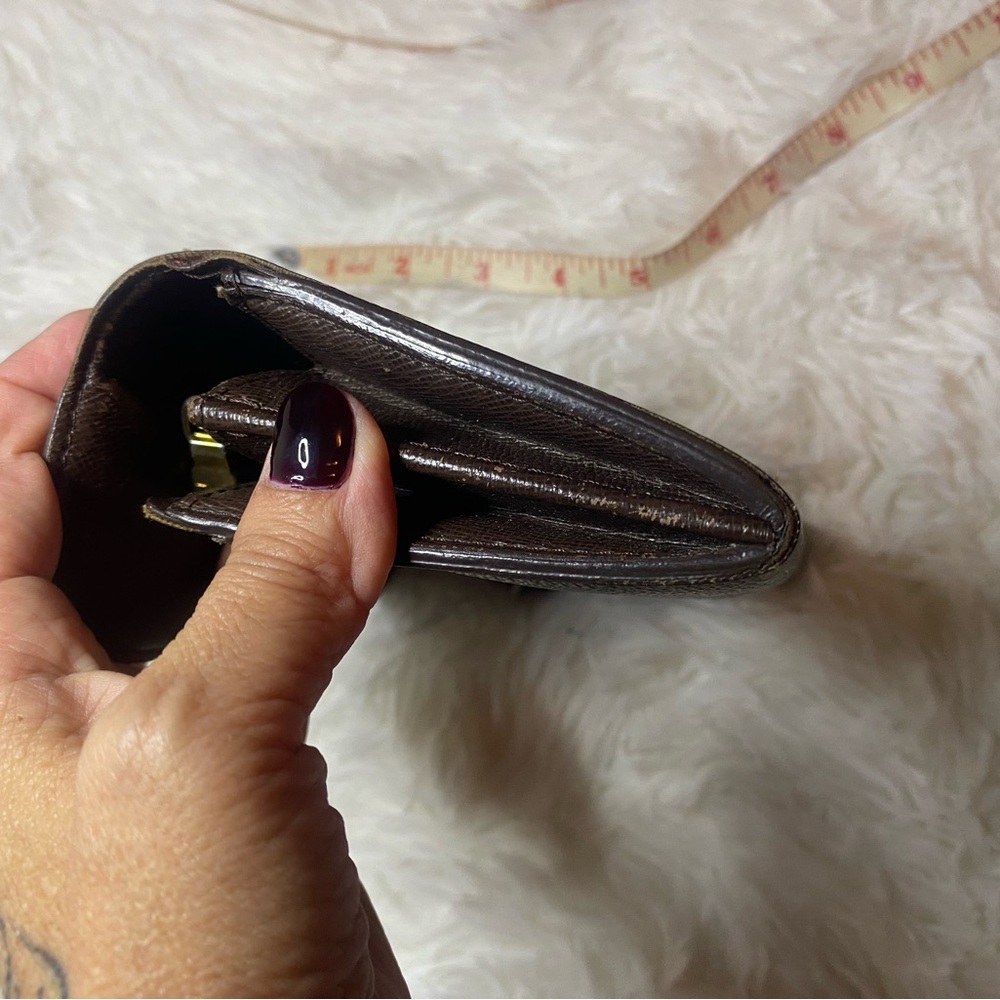 Louis Vuitton Damier Ebene Brown Checkered Wallet - Picture 8 of 12